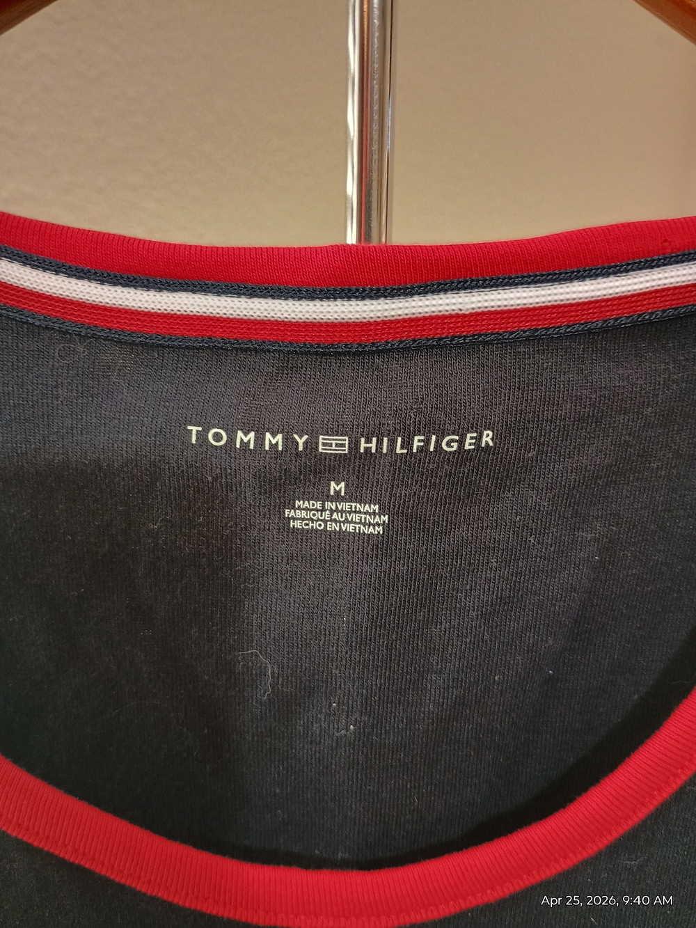 Tommy Hilfiger Navy Tank Dress with Red & White Trim - Picture 4 of 4